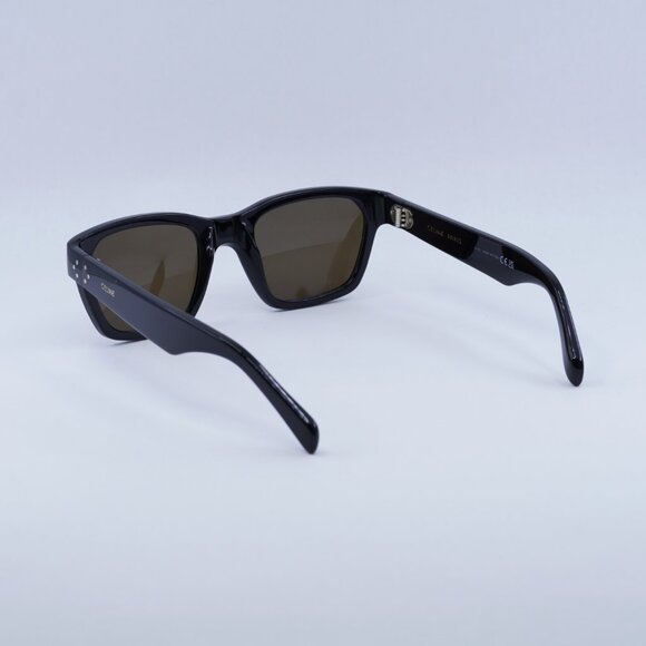 Celine CL40206I 01E Sunglasses Shiny Black Square Frame - Picture 9 of 10
